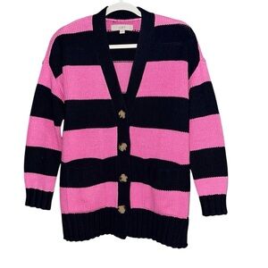 Navy blue and vibrant pink cardigan size MP